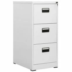 Deals 🎉 VidaXL Filing Cabinet Light Gray 18.1"x24.4"x40.4" Steel 👏