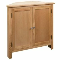 Flash Sale 🥰 VidaXL Corner Cabinet 31.4"x13.1"x30.7" Solid Oak Wood 🎁