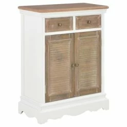 Flash Sale โ๏ธ VidaXL Sideboard White 23.6"x11.8"x31.5" Solid Wood โ