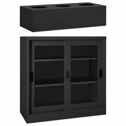 Top 10 ๐ฅฐ VidaXL Sliding Door Cabinet with Planter Box Anthracite Steel ๐ฅฐ