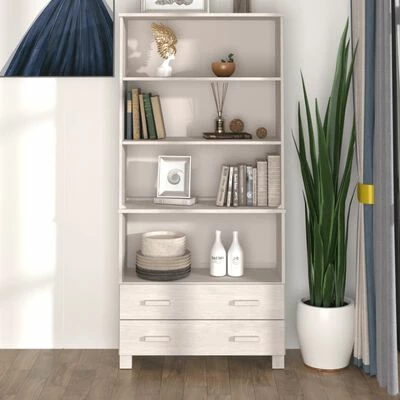 Hot Sale ๐ VidaXL Highboard Solid Wood Pine White โจ 2 Hot Sale ๐ VidaXL Highboard Solid Wood Pine White โจ - Image 2
