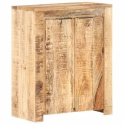 Promo 🔥 VidaXL Sideboard 23.2"x13"x29.5" Rough Mango Wood ✔️