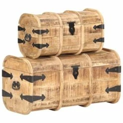 Cheap 🛒 VidaXL Storage Chests 2 Pieces Solid Mango Wood 🎁