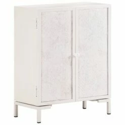 New 👏 VidaXL Sideboard 23.6"x11.8"x29.9" Solid Mango Wood 😀