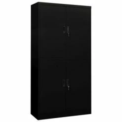 Deals 😉 VidaXL Office Cabinet Black 35.4"x15.7"x70.9" Steel 🥰