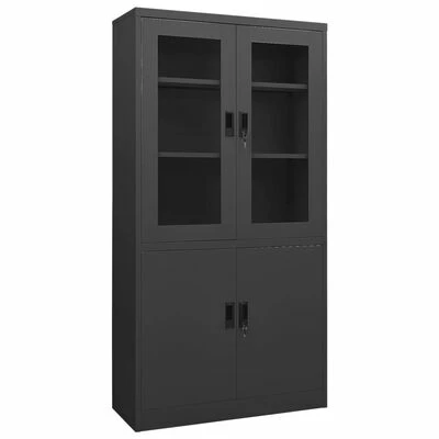 Cheap ๐ VidaXL Office Cabinet Anthracite 35.4"x15.7"x70.9" Steel ๐ 1 Cheap ๐ VidaXL Office Cabinet Anthracite 35.4"x15.7"x70.9" Steel ๐