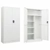 Deals 😀 VidaXL Locker Cabinet White 35.4"x15.7"x70.9" Steel 👏