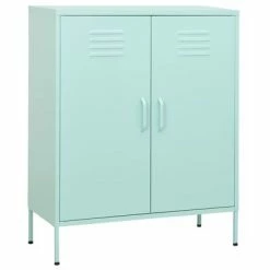 Cheap ✨ VidaXL Storage Cabinet Mint 31.5"x13.8"x40" Steel 🤩