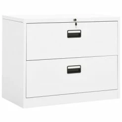 Best deal ๐ VidaXL Filing Cabinet White 35.4"x18.1"x28.5" Steel ๐ฏ