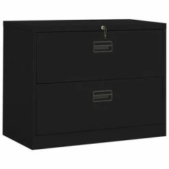 Wholesale 😀 VidaXL Filing Cabinet Black 35.4"x18.1"x28.5" Steel 🌟