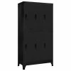 Deals 🧨 VidaXL Locker Cabinet Black 35.4"x17.7"x70.9" Steel 😀