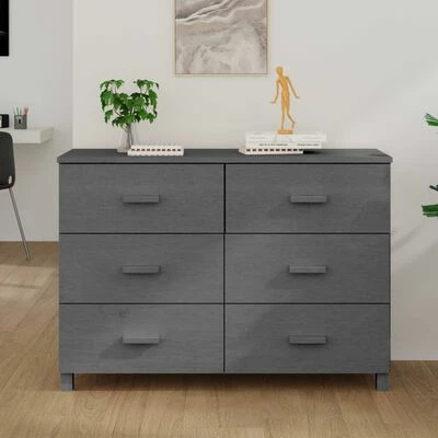 Top 10 π₯ VidaXL Sideboard Dark Gray 44.5"x15.7"x31.5" Solid Wood Pine π 2 Top 10 π₯ VidaXL Sideboard Dark Gray 44.5"x15.7"x31.5" Solid Wood Pine π - Image 2