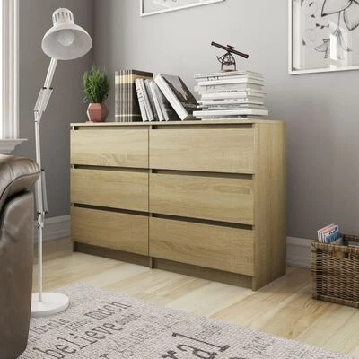 Best Pirce ๐งจ VidaXL Sideboard Sonoma Oak 47.2"x13.8"x29.9" Engineered Wood โญ 2 Best Pirce ๐งจ VidaXL Sideboard Sonoma Oak 47.2"x13.8"x29.9" Engineered Wood โญ - Image 2