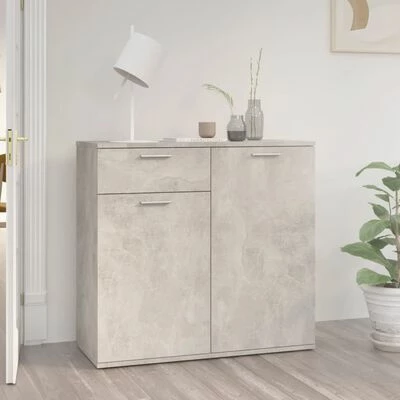 Brand new ๐ VidaXL Sideboard Concrete Gray 31.5"x14.2"x29.5" Engineered Wood ๐ฅ 2 Brand new ๐ VidaXL Sideboard Concrete Gray 31.5"x14.2"x29.5" Engineered Wood ๐ฅ - Image 2