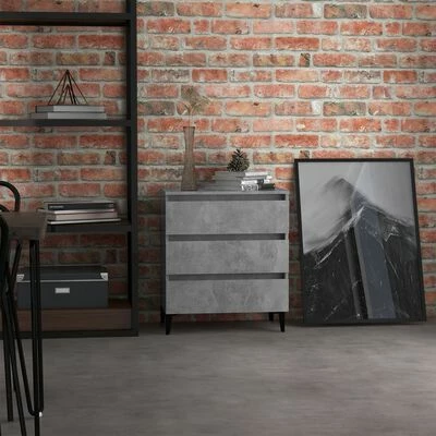 Best Sale ๐ VidaXL Sideboard Concrete Gray 23.6"x13.8"x27.2" Engineered Wood ๐ฅ 2 Best Sale ๐ VidaXL Sideboard Concrete Gray 23.6"x13.8"x27.2" Engineered Wood ๐ฅ - Image 2