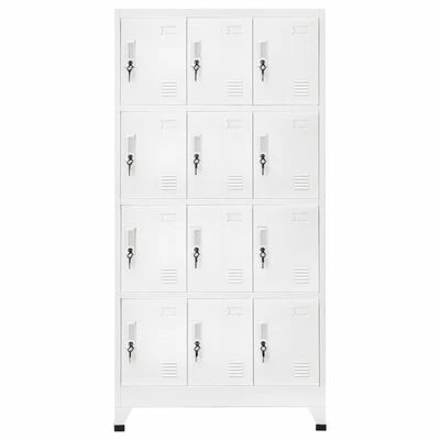 Wholesale π VidaXL Locker Cabinet with 12 Compartments 35.4"x17.7"x70.9" π 2 Wholesale π VidaXL Locker Cabinet with 12 Compartments 35.4"x17.7"x70.9" π - Image 2