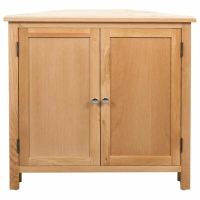 Flash Sale π₯° VidaXL Corner Cabinet 31.4"x13.1"x30.7" Solid Oak Wood π 2 Flash Sale π₯° VidaXL Corner Cabinet 31.4"x13.1"x30.7" Solid Oak Wood π - Image 2