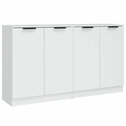 Top 10 🎁 VidaXL Sideboards 2 pcs White 23.6"x11.8"x27.6" Engineered Wood 🎁