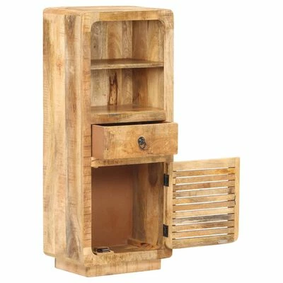 Best deal β VidaXL Highboard 17.7"x12.6"x43.3" Rough Mango Wood π― 2 Best deal β VidaXL Highboard 17.7"x12.6"x43.3" Rough Mango Wood π― - Image 2