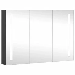 Discount ⭐ VidaXL LED Bathroom Mirror Cabinet 35"x5.5"x24.4" 😍