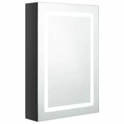 Best reviews of 👏 VidaXL LED Bathroom Mirror Cabinet Shining Black 19.7"x5.1"x27.6" ⌛