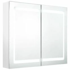 Brand new 🔥 VidaXL LED Bathroom Mirror Cabinet Shining White 31.5"x4.7"x26.8" 👏