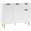 Cheapest 💯 VidaXL Sideboard White 35.4"x11.8"x28.3" Engineered Wood ⌛