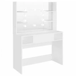 Brand new β€οΈ VidaXL Makeup Table with LED Lights 39.4"x15.7"x53.1" MDF White π