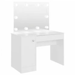 Brand new β VidaXL Makeup Table with LED Lights 43.3"x21.7"x57.1" MDF White π