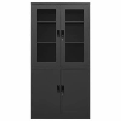 Cheap ๐ VidaXL Office Cabinet Anthracite 35.4"x15.7"x70.9" Steel ๐ 2 Cheap ๐ VidaXL Office Cabinet Anthracite 35.4"x15.7"x70.9" Steel ๐ - Image 2