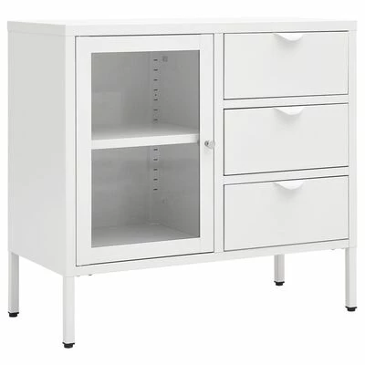 Coupon ๐ VidaXL Sideboard White 29.5"x13.8"x27.6" Steel and Tempered Glass ๐ 1 Coupon ๐ VidaXL Sideboard White 29.5"x13.8"x27.6" Steel and Tempered Glass ๐