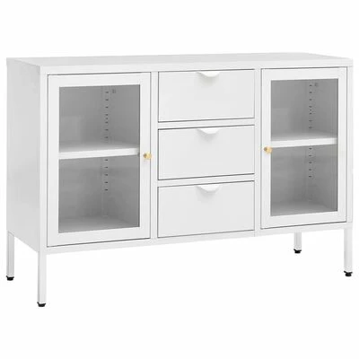 Deals ✔️ VidaXL Sideboard White 41.3"x13.8"x27.6" Steel and Tempered Glass ✔️ 1 Deals ✔️ VidaXL Sideboard White 41.3"x13.8"x27.6" Steel and Tempered Glass ✔️