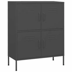 Discount 🥰 VidaXL Storage Cabinet Anthracite 31.5"x13.8"x40" Steel 😍