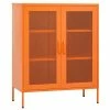 Top 10 😉 VidaXL Storage Cabinet Orange 31.5"x13.8"x40" Steel ⌛