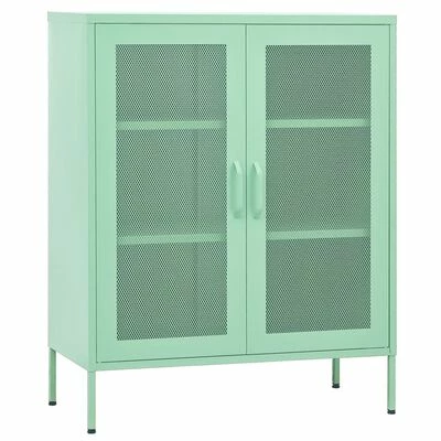 Discount π VidaXL Storage Cabinet Mint 31.5"x13.8"x40" Steel β¨ 1 Discount π VidaXL Storage Cabinet Mint 31.5"x13.8"x40" Steel β¨
