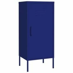 Promo 🎉 VidaXL Storage Cabinet Navy Blue 16.7"x13.8"x40" Steel 🛒