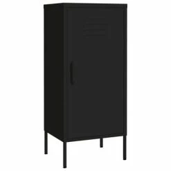Wholesale โ VidaXL Storage Cabinet Black 16.7"x13.8"x40" Steel ๐