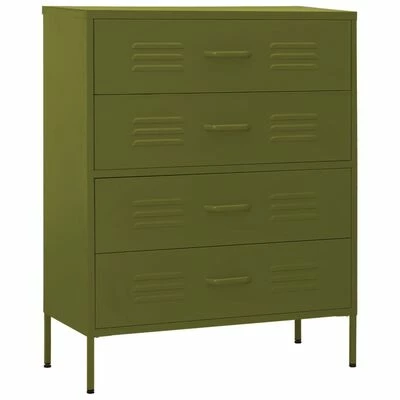 Cheap π VidaXL Chest of Drawers Olive Green 31.5"x13.8"x40" Steel β€οΈ 1 Cheap π VidaXL Chest of Drawers Olive Green 31.5"x13.8"x40" Steel β€οΈ