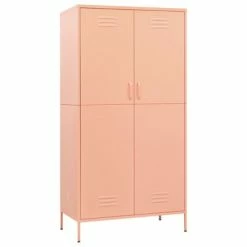 Best reviews of 😍 VidaXL Wardrobe Pink 35.4"x19.7"x70.9" Steel 😀