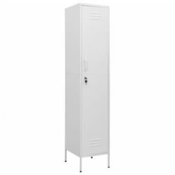 Cheapest 🌟 VidaXL Locker Cabinet White 13.8"x18.1"x70.9" Steel ⌛