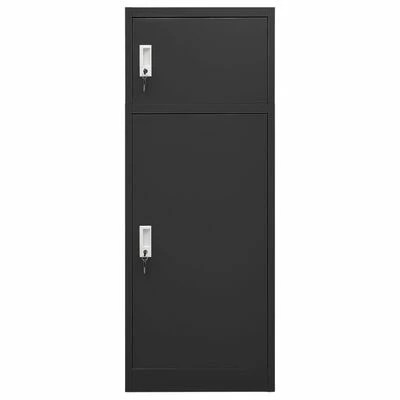 Flash Sale 😍 VidaXL Saddle Cabinet Anthracite 20.9"x20.9"x55.1" Steel 👍 2 Flash Sale 😍 VidaXL Saddle Cabinet Anthracite 20.9"x20.9"x55.1" Steel 👍 - Image 2