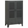 Cheap 😍 VidaXL Industrial Storage Cabinet Anthracite 27.6"x15.7"x45.3" Metal ✔️