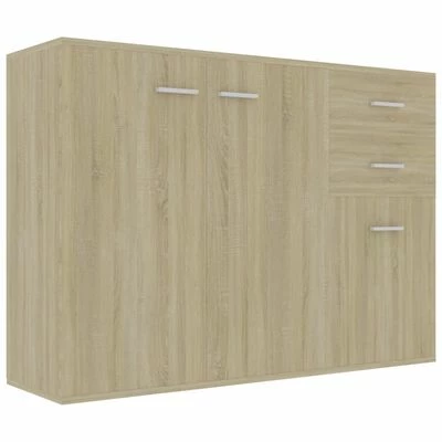 Budget ๐ VidaXL Sideboard Sonoma Oak 41.3"x11.8"x29.5" Engineered Wood โญ 1 Budget ๐ VidaXL Sideboard Sonoma Oak 41.3"x11.8"x29.5" Engineered Wood โญ
