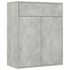 Discount ๐ฅฐ VidaXL Sideboard Concrete Gray 23.6"x11.8"x29.5" Engineered Wood ๐