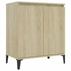 Discount ๐ VidaXL Sideboard Sonoma Oak 23.6"x13.8"x27.6" Engineered Wood ๐
