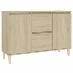 Best reviews of 🎁 VidaXL Sideboard Sonoma Oak 40.7"x13.8"x27.6" Engineered Wood 😍