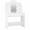 Cheap 💯 VidaXL 👗 Dressing Table with LED White 37.8"x15.7"x55.9" 😉