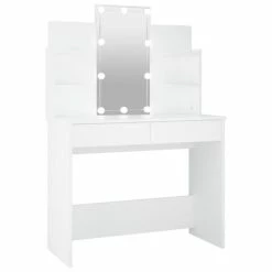 Cheap π― VidaXL π Dressing Table with LED White 37.8"x15.7"x55.9" π