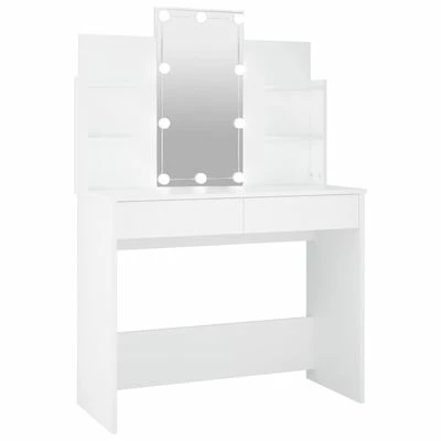 Cheap π― VidaXL π Dressing Table with LED White 37.8"x15.7"x55.9" π 1 Cheap π― VidaXL π Dressing Table with LED White 37.8"x15.7"x55.9" π