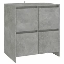 Cheap 🔔 VidaXL Sideboard Concrete Gray 27.6"x16.1"x29.5" Engineered Wood ❤️